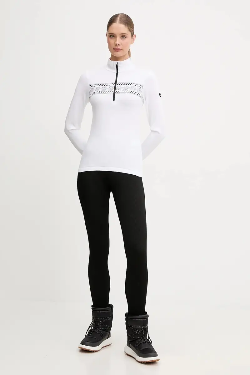 longsleeve funzionale LADY T-NECK Bianco miniatura 2