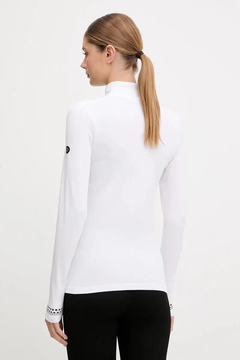 longsleeve funzionale LADY T-NECK Bianco miniatura 3