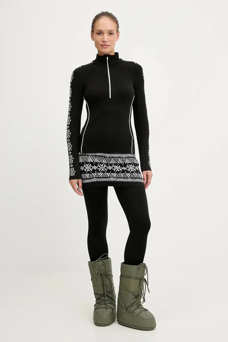 longsleeve funzionale LADY T-NECK Nero miniatura 2