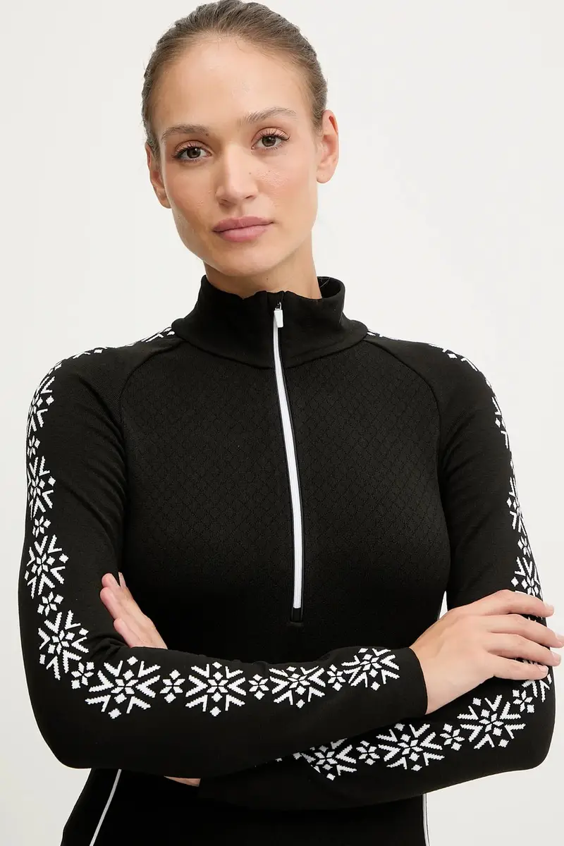 longsleeve funzionale LADY T-NECK Nero miniatura 4