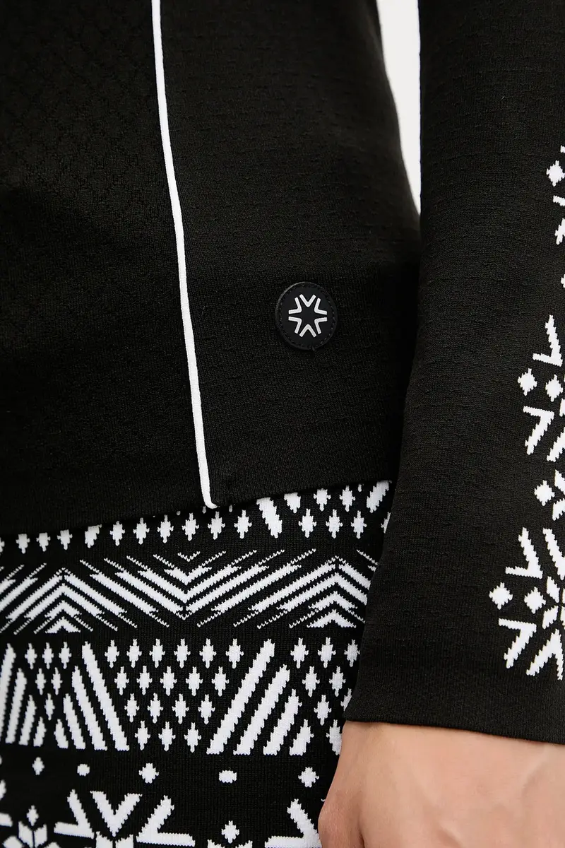 longsleeve funzionale LADY T-NECK Nero miniatura 5