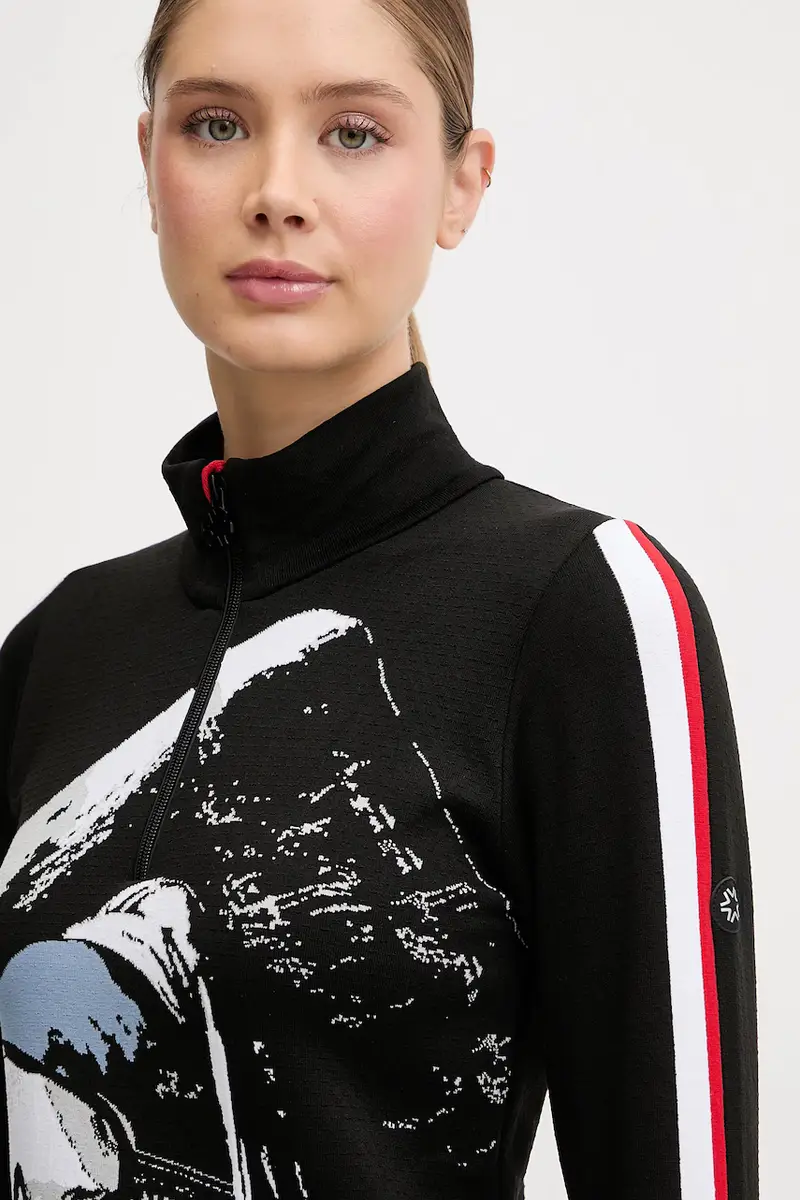 longsleeve funzionale LADY T-NECK Nero miniatura 4