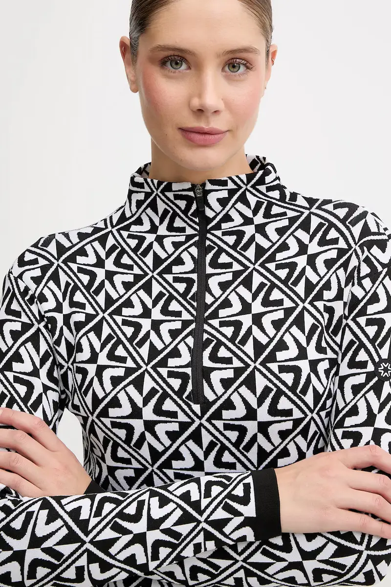 longsleeve funzionale LADY T-NECK Nero miniatura 4