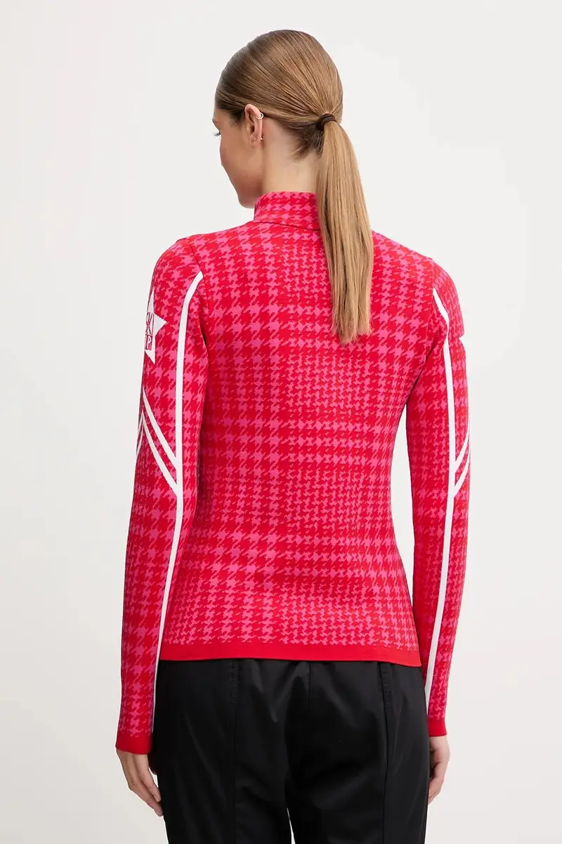 longsleeve funzionale LADY T-NECK Rosso miniatura 3
