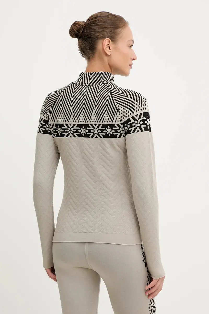 longsleeve funzionale LADY TURTLENECK Beige miniatura 3