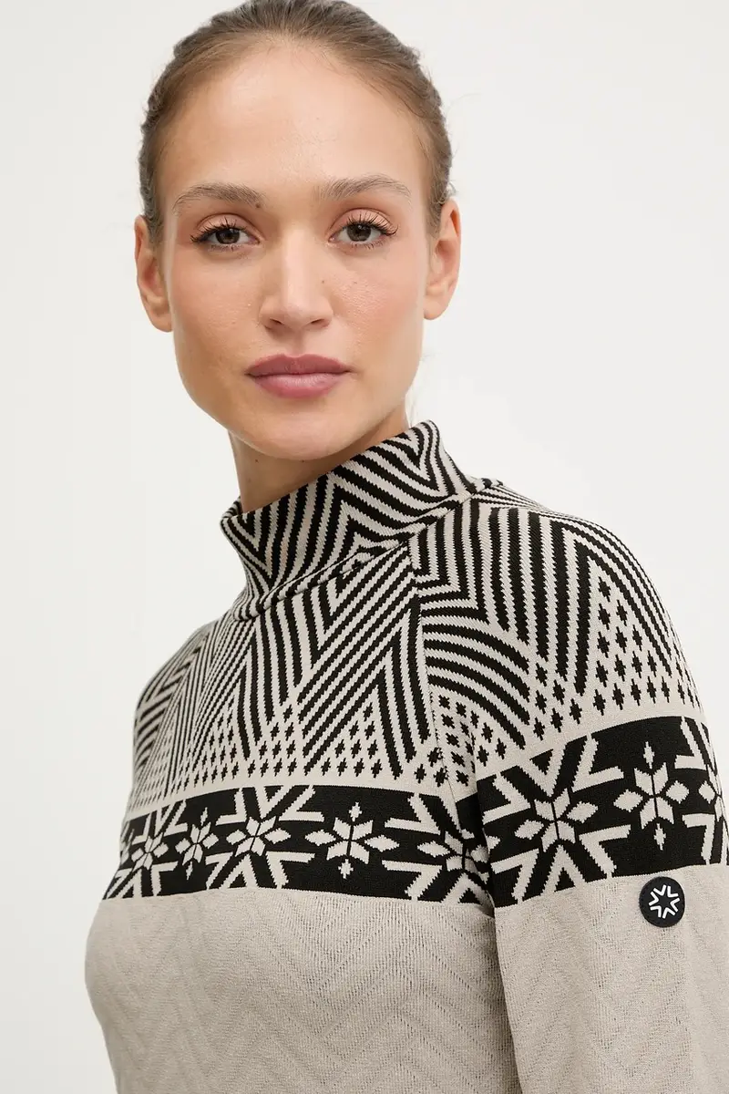 longsleeve funzionale LADY TURTLENECK Beige miniatura 4