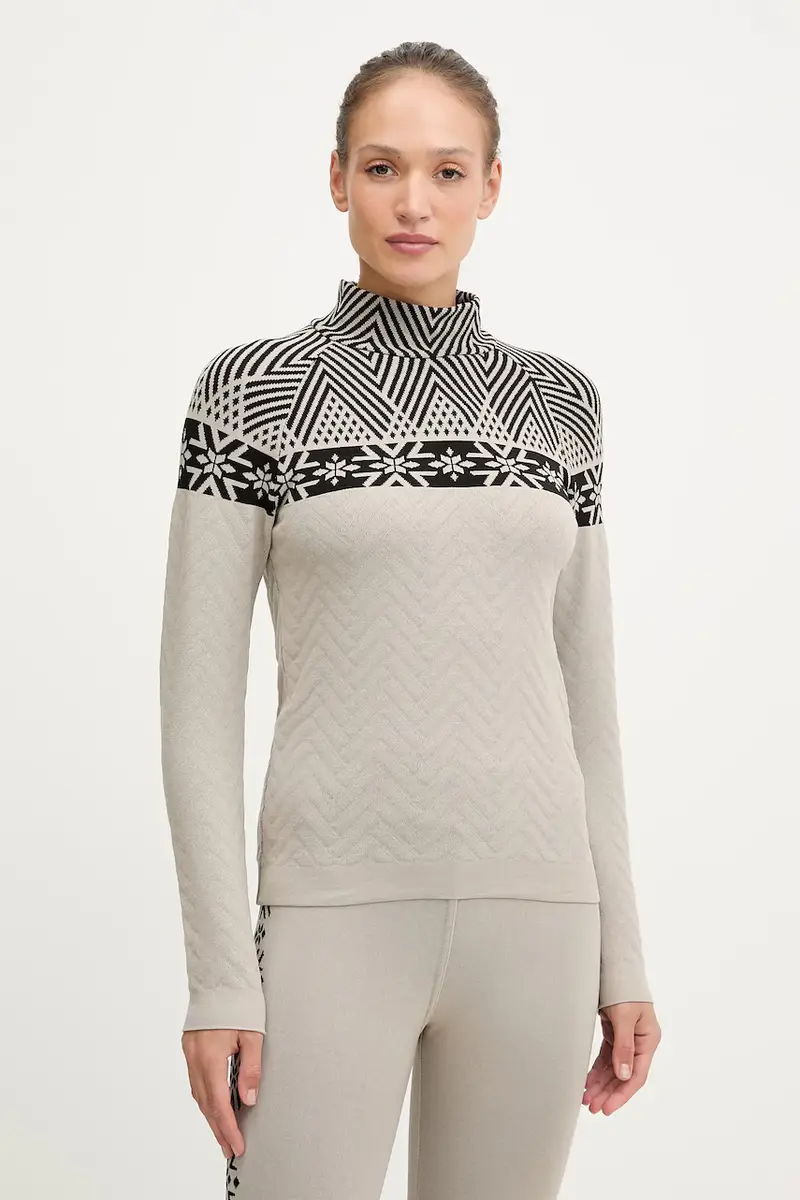 longsleeve funzionale LADY TURTLENECK Beige