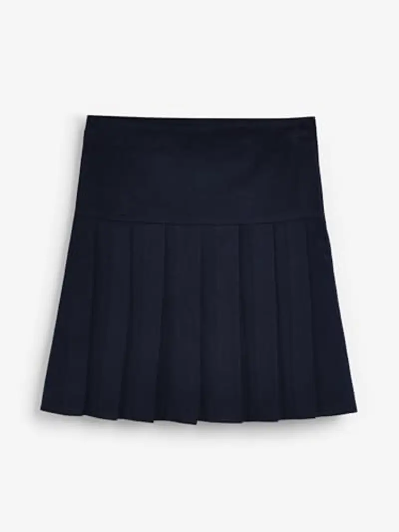 NEXT Confezione da 2 gonne a Pieghe per la Scuola con Vita Slim Blu Marino 11 Anni miniatura 2