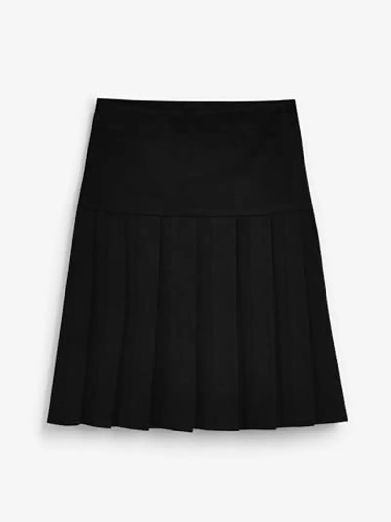 NEXT Confezione da 2 gonne a Pieghe per la Scuola con Vita Slim Nero 5 Anni miniatura 2