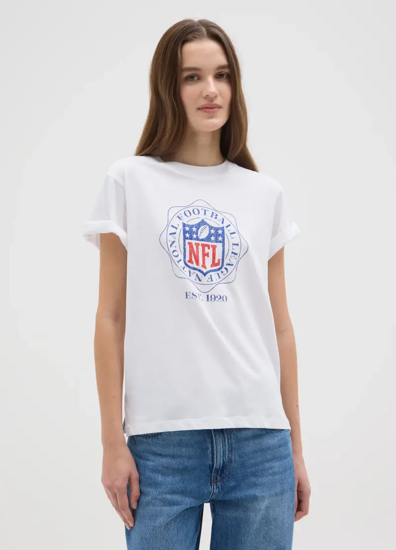 NFL T-shirt Donna Bianco 4328737 miniatura 2
