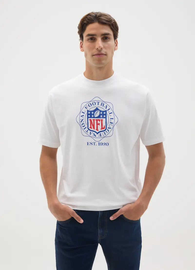 NFL T-shirt Uomo Bianco 4307072 miniatura 2