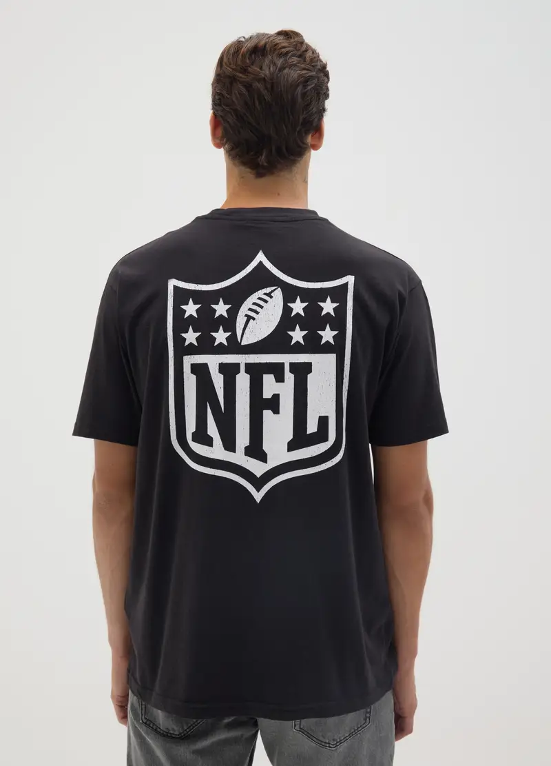 NFL T-shirt Uomo Nero 4152959 miniatura 3