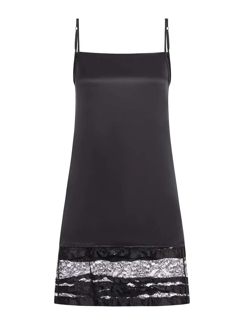 Abito sottoveste Nero