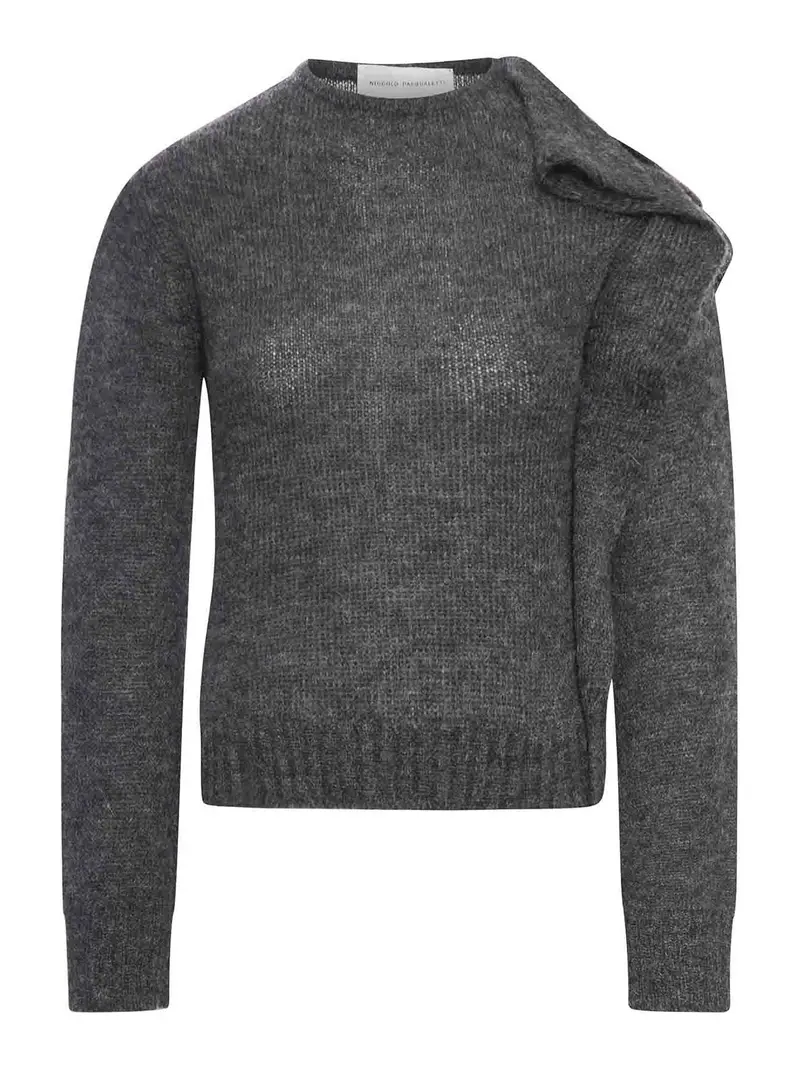 Nota maglione in mohair Grigio