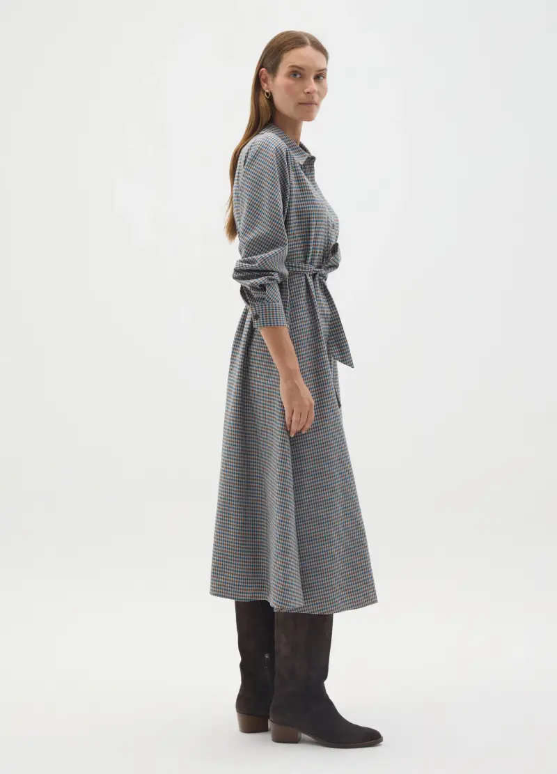 Abito Premaman Multicolor A Micro Quadretti, Donna, Multicolor miniatura 2