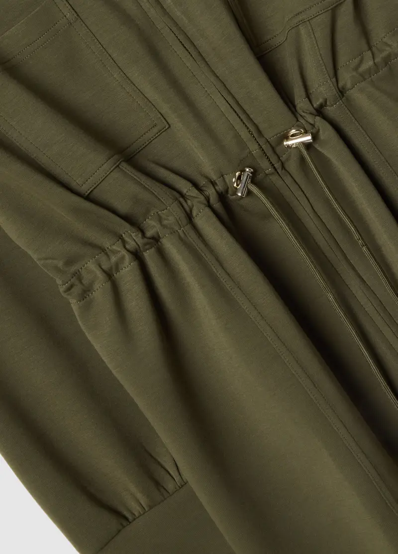 Felpa Premaman In Misto Modal Elasticizzato Verde Relaxed Fit, Donna, Verde miniatura 2