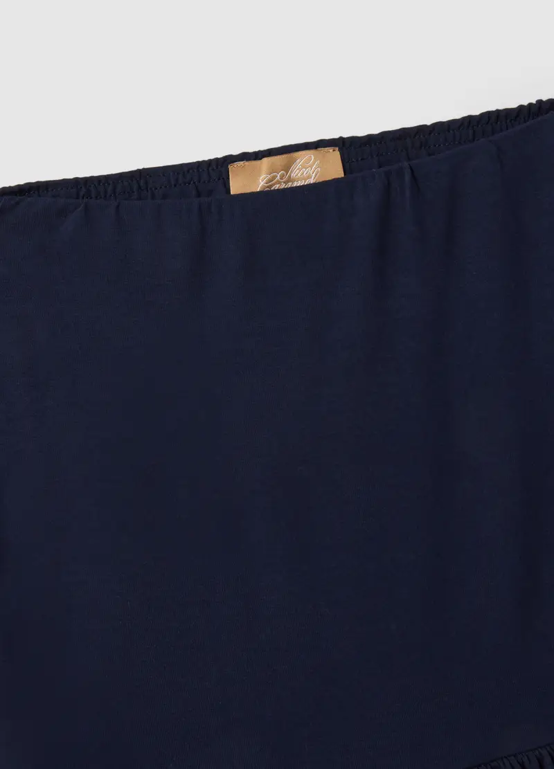 Gonna Premaman Baloon In Viscosa Elasticizzata Blu, Donna, Blu miniatura 2