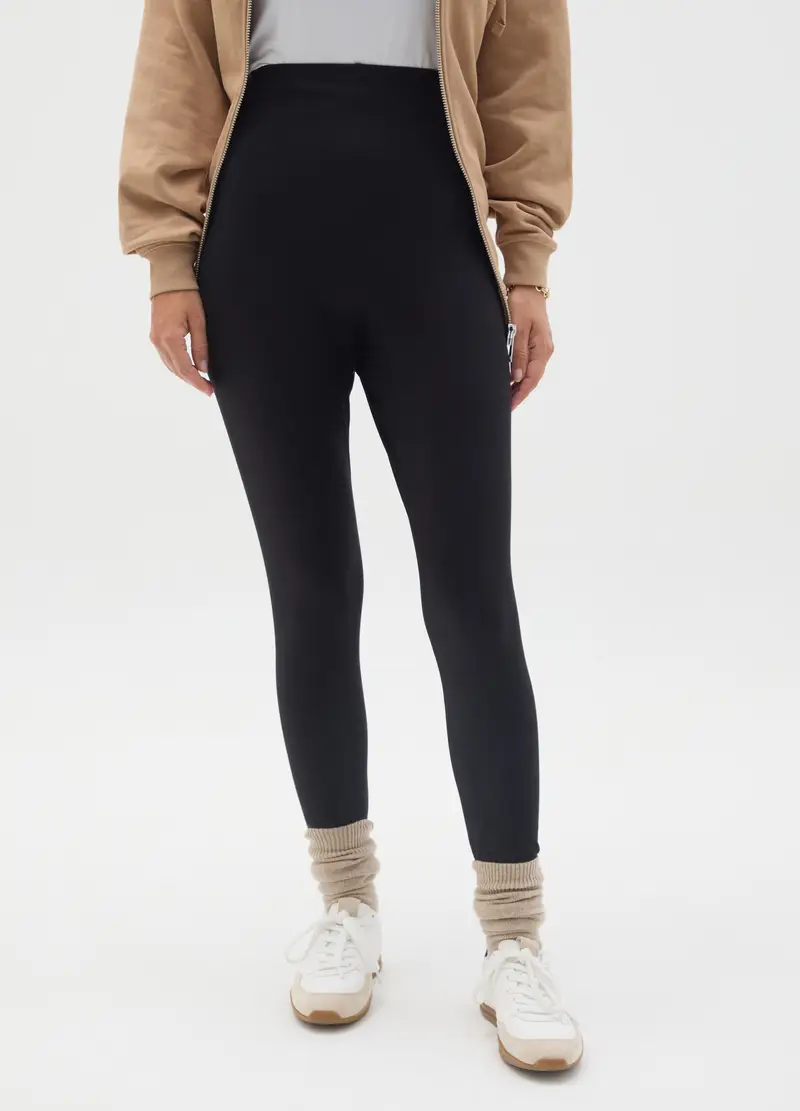 NICOL CARAMEL Leggings Donna Nero 3882892 miniatura 2