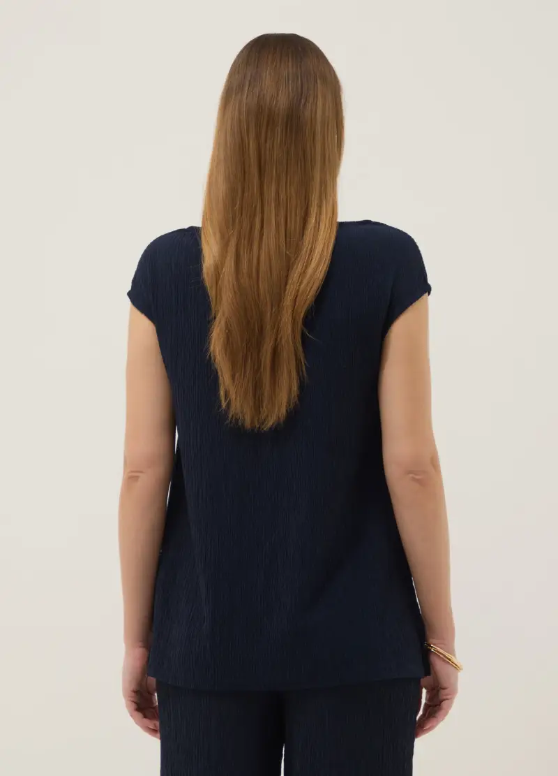 NICOL CARAMEL T-shirt Donna Blu 4329719 miniatura 3