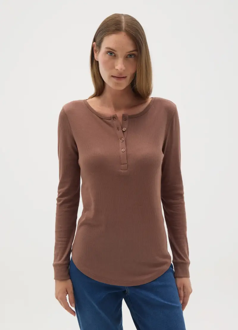 NICOL CARAMEL T-shirt Donna Marrone 4302719 miniatura 2