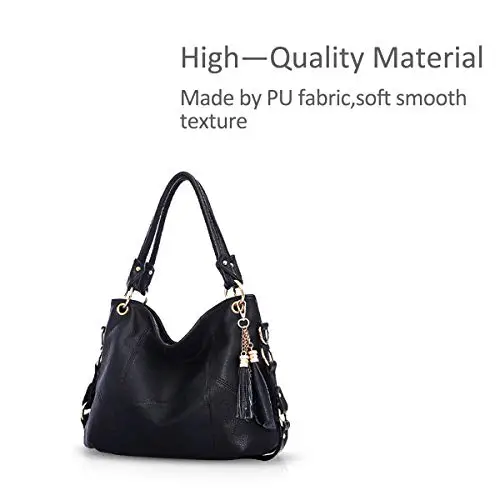 NICOLE & DORIS Borsa Donna Hobo Tote Tracolla Borse a Spalla Grande Elegante Vintage Pelle Morbida Progettista Moda miniatura 3