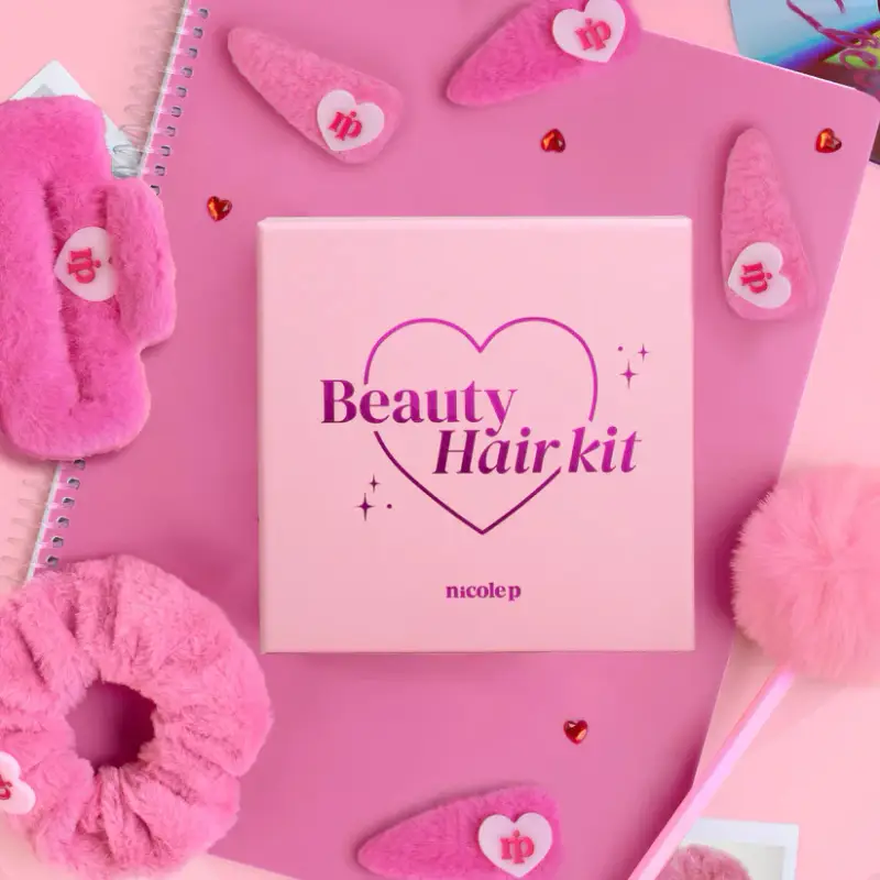 Accessori Kit Beauty Hair - Elastici per capelli, Fermagli e mollette, Cofanetto per capelli miniatura 2