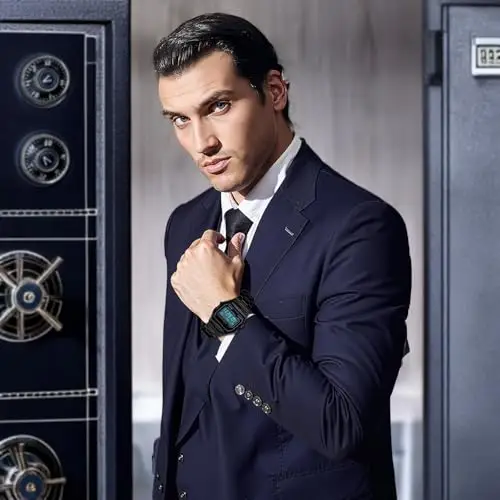 Nicoone Orologio da Polso Di Lusso Di Affari 30m Impermeabile In Acciaio Inossidabile Orologio Sportivo Orologio miniatura 2