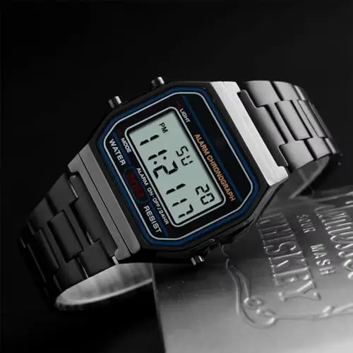 Nicoone Orologio da Polso Di Lusso Di Affari 30m Impermeabile In Acciaio Inossidabile Orologio Sportivo Orologio miniatura 3