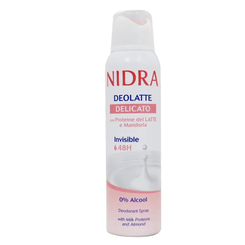 Nidra Deolatte Delicato Con Proteine Del Latte E Mandorla Deodorant Spray 150 Ml
