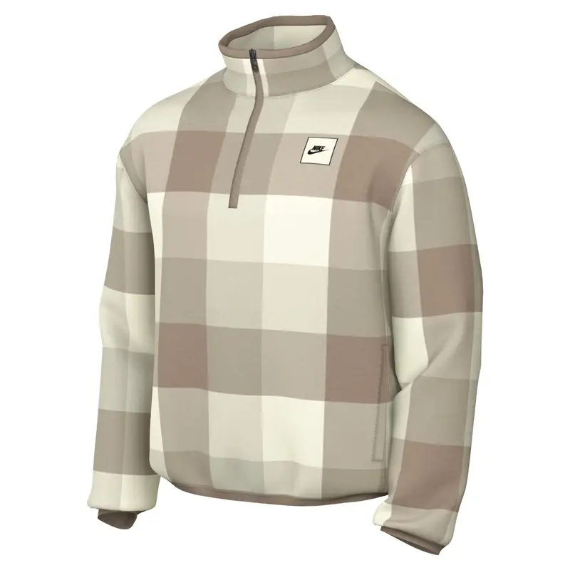 1/2 zip in pile Nike Club Vert