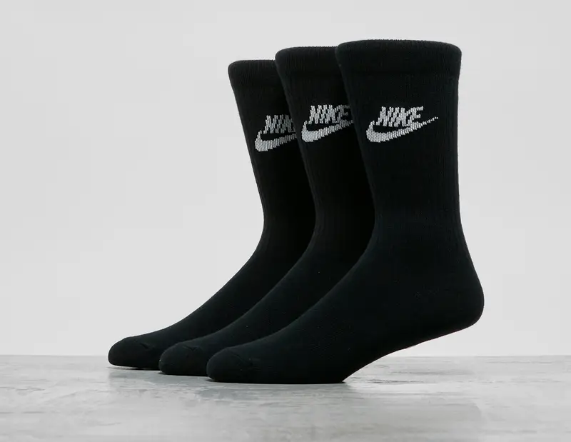 Nike 3-Pack Futura Essential Socks, Nero