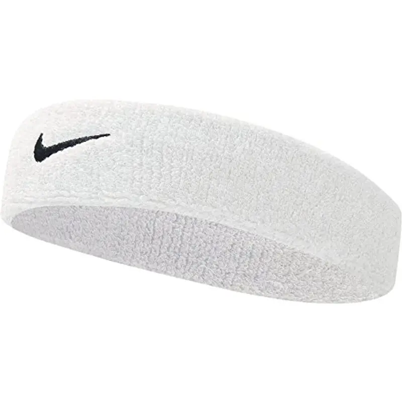 Nike 9381/3 Swoosh Headbands, Stirnband Donna, White/Black, Taglia unica