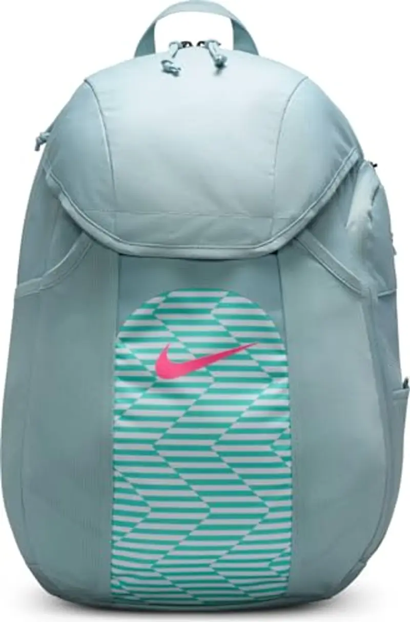 Nike Academy Team DV0761 - Zaino da 30 l, Ocean Cube/Aurora Green/Pink Blast, taglia unica, Football Soccer