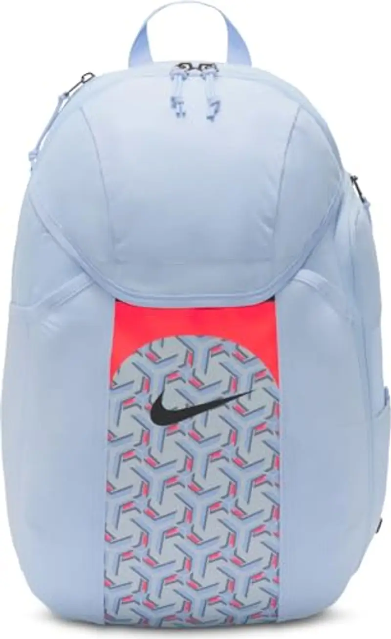 Nike Academy Team DV0761 - Zaino da 30 l, Royal Tint/Bright Crimson/Black, taglia unica, Football Soccer