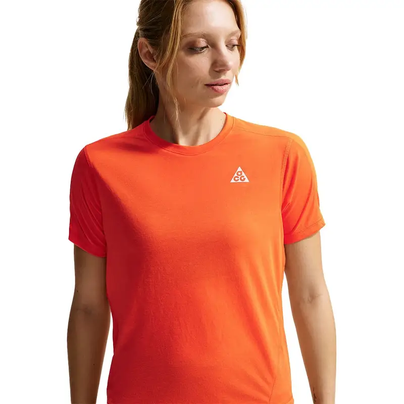 Acg T-Shirt Trail Running Safety Arancio Donna XS