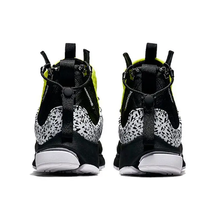 Acronimo x Nike Air Presto Mid Giallo Dinamico Sneakers Unisex Bianco Giallo Dinamico Nero AH7832-100 40 miniatura 3