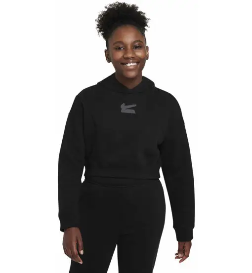 Air Big French - felpa con cappuccio - ragazza Black