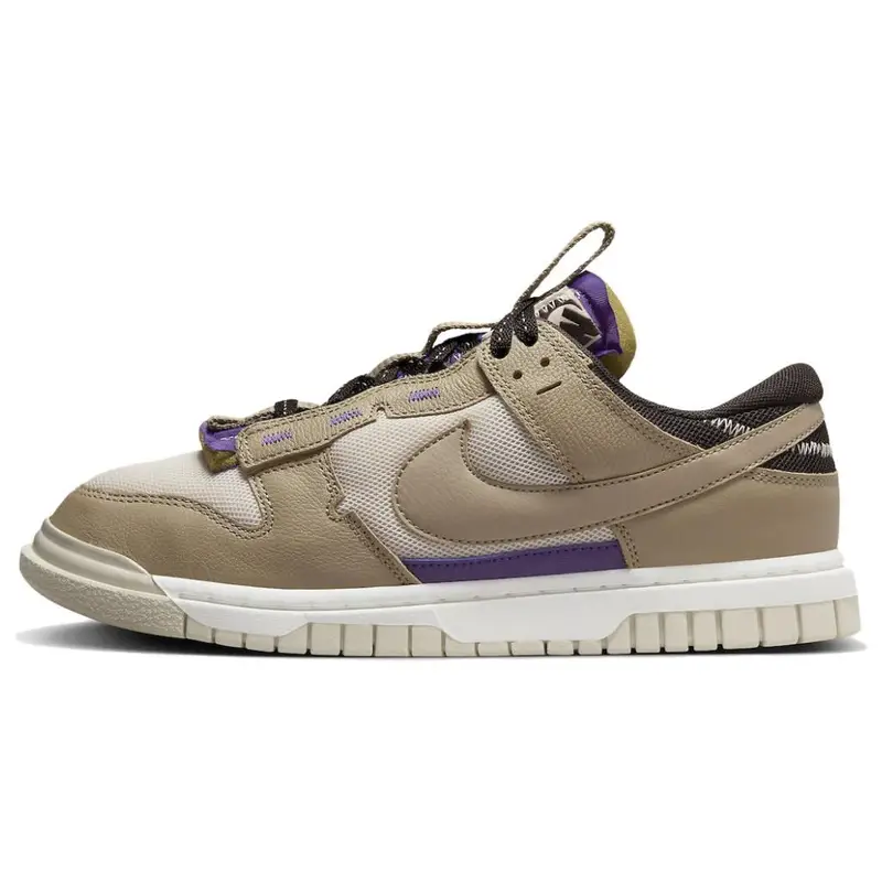 Air Dunk Jumbo Light Orewood Field Purple Sneakers da Uomo Marrone Light-Orwood-Marrone Velluto-Marrone DV0821-101