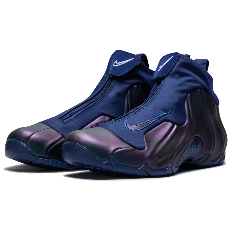 Nike Sneakers da Uomo Blu Multicolor Air Flightposite Jason Kidd miniatura 3