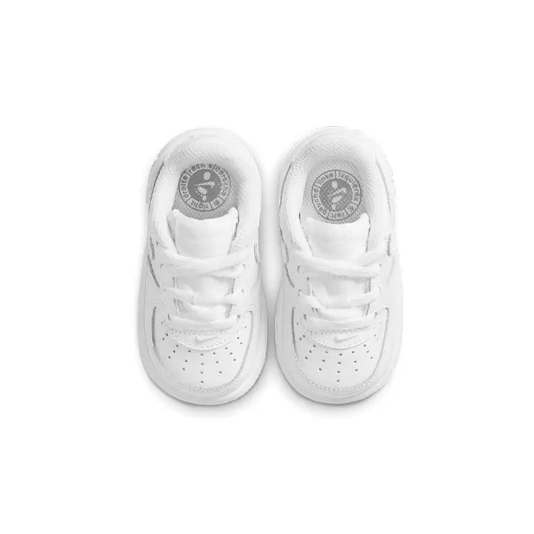 Air Force 1 06 TD Triple White Sneakers da neonato Bianco-Bianco 314194-117 21 miniatura 3