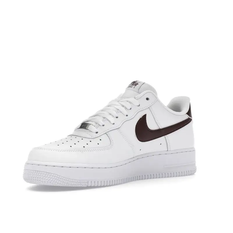 Air Force 1 07 Bianco Burgundy Crush Sneakers da Uomo FJ4146-112 42 5 miniatura 5
