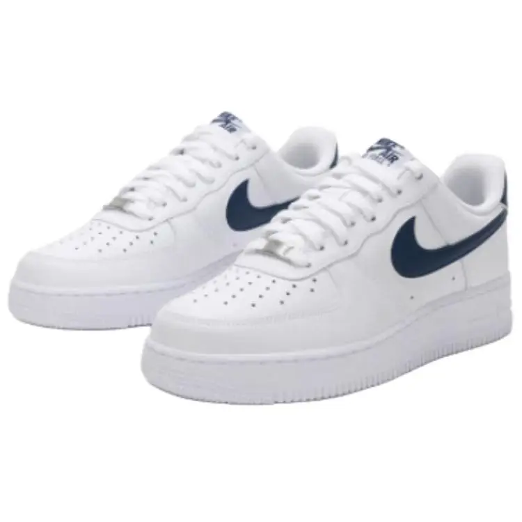 Air Force 1 07 Bianco Navy Collegiale Scarpe da Ginnastica da Uomo FJ4146-119 42 5 miniatura 2