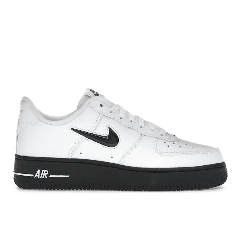 Air Force 1 07 Bianco Nero Jewel Unisex Sneakers HQ3826-100 44.5