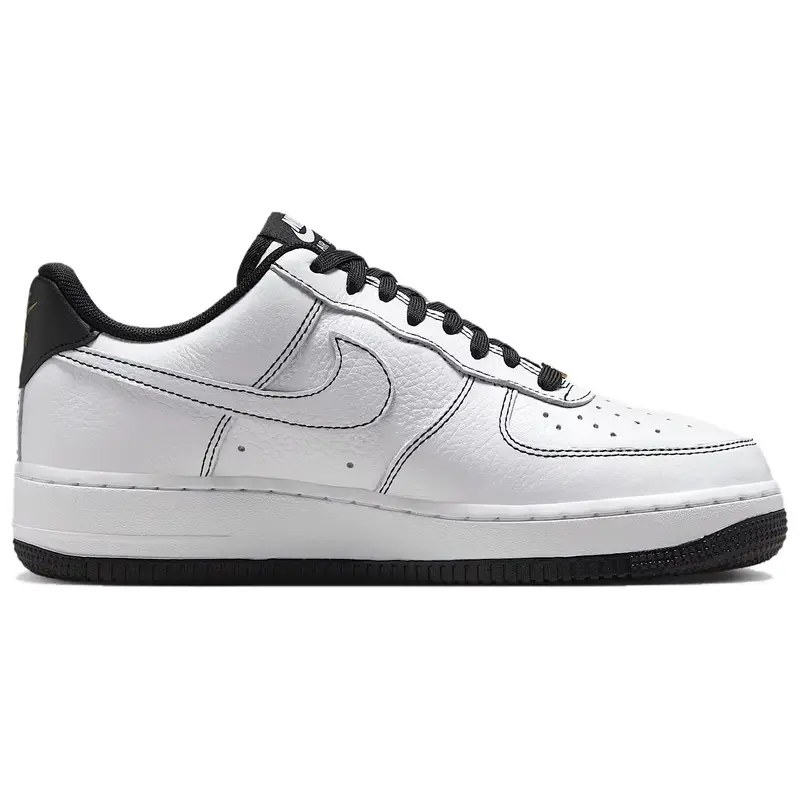 Nike Sneakers Donna Air Force 1 07 Low Mini Jewel Pack Bianco e Nero miniatura 5