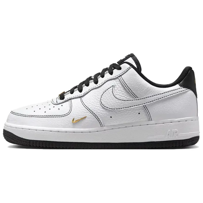Air Force 1 07 Low Mini Jewel Pack - Bianco Nero Sneakers da Donna Oro Metallizzato IB6543-101 42