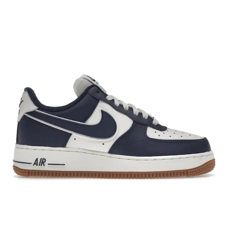Air Force 1 07 LV8 College Pack - Midnight Navy Scarpe da Ginnastica da Uomo Blu Vela Marrone Medio Gomma DQ7659-101 43