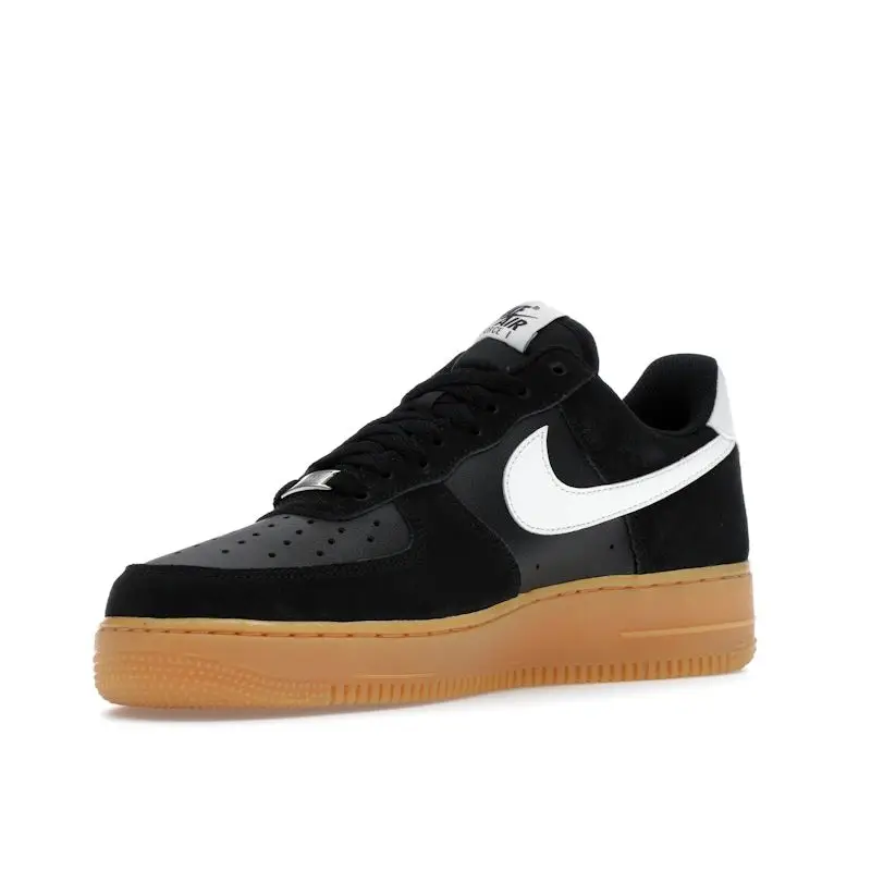 Air Force 1 07 LV8 Gum Pack - Nero Scarpe da Uomo Bianco Summit Gomma Marrone Chiaro FQ8714-004 44 miniatura 2