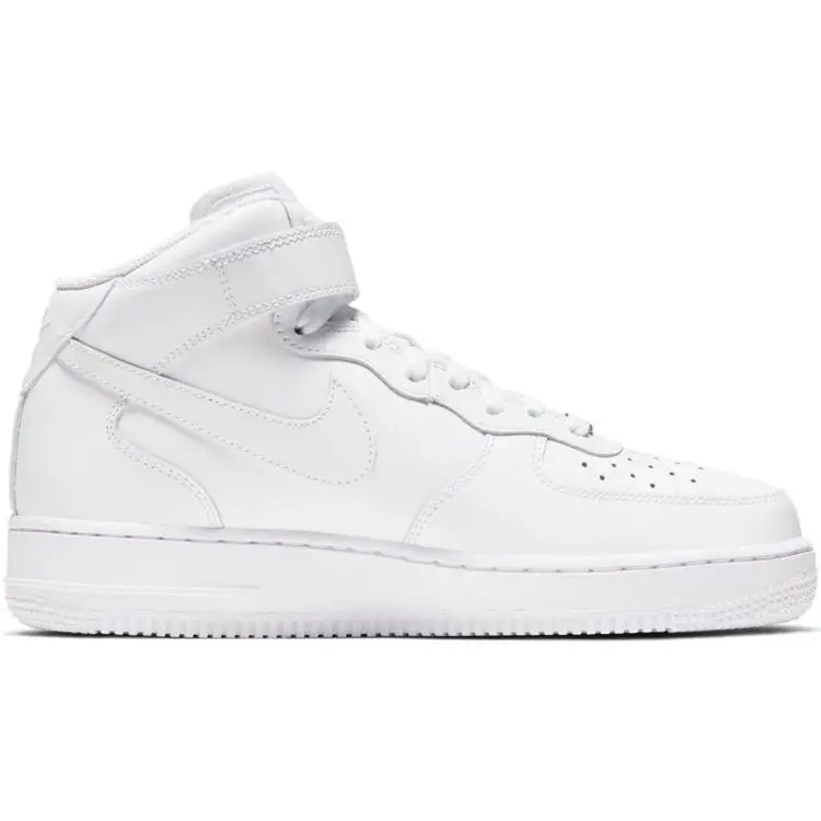 Air Force 1 07 Mid Triple White Sneakers da Donna DD9625-100 41 miniatura 5