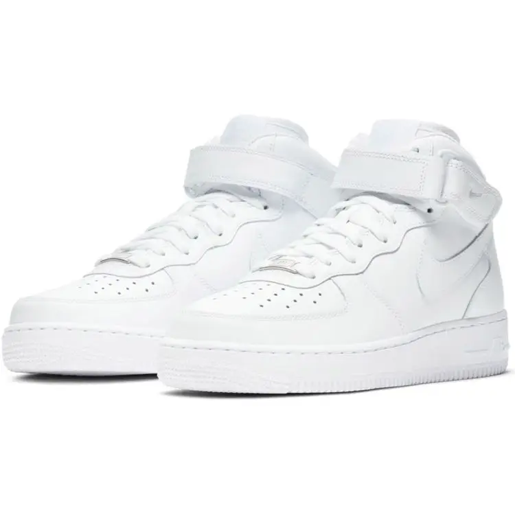 Air Force 1 07 Mid Triple White Sneakers da Donna DD9625-100 miniatura 3