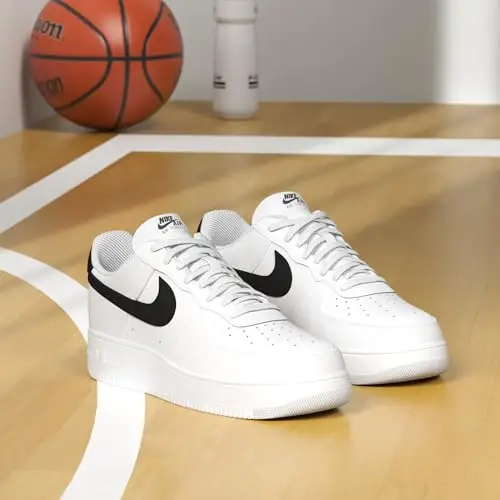 NIKE Air Force 1 '07, Scarpe Uomo, White Black 100, 43 EU miniatura 2